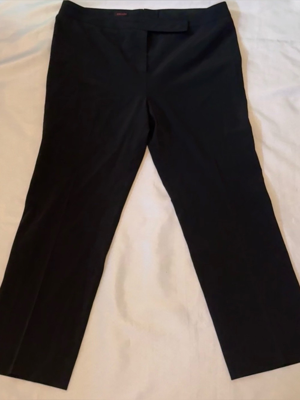 Escada Black Stretch Dress Pants Tab Double Stitched Waist European Size 44
